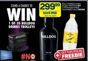 Pick n Pay Bulldog london gin offer