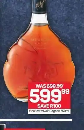 Pick n Pay Meukow vsop cognac offer