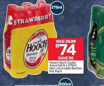 Pick n Pay Hooch spirit cooler offer