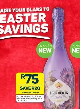 Pick n Pay J.c. le-roux sparkling wine offer