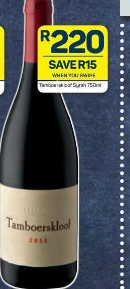 Pick n Pay Tamboerskloof syrah offer