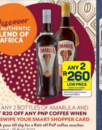 Pick n Pay Liquor Amarula cream liqueur 2 offer