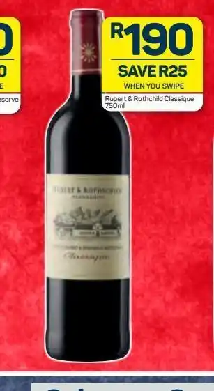 Pick n Pay Liquor Rupert & rothchild wine offer