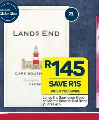 Lands end red wine