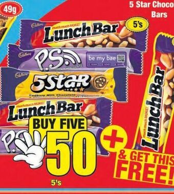 Boxer Cadbury chocolate 5 offer