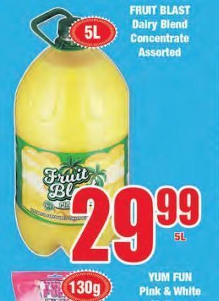 Fruit blast fruit juice