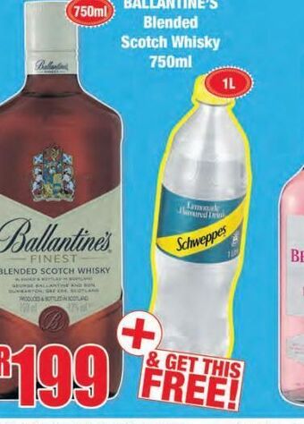 Boxer Ballantine's whiskey offer