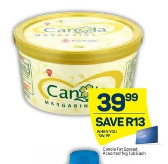 Pick n Pay Canola Fat Spread Assorted 1kg Tub offer