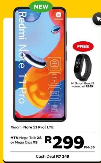 MTN Xiaomi note 11 pro offer