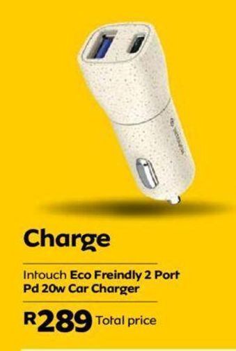 MTN Intouch eco freindly 2 port pd 20w car charger offer