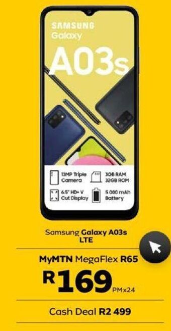 MTN Samsung galaxy a03s offer