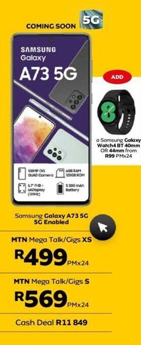 MTN Samsung galaxy a73 5g offer