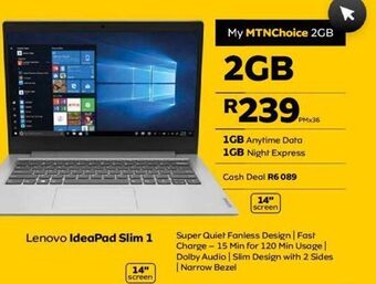 MTN Lenovo idealpad slim 1 offer