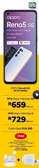 MTN Oppo reno5 5g offer