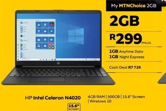 MTN Hp intel celeron n4020 offer