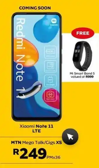 MTN Xiaomi note 11 offer