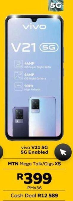 MTN Vivo v21 5g offer