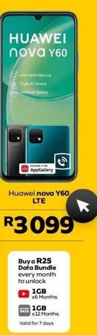 MTN Huawei nova y60 lte offer