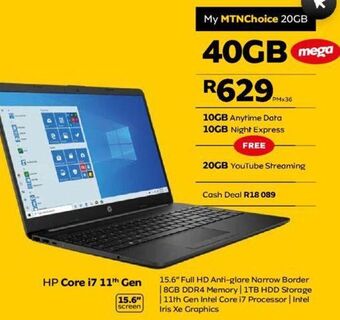 Hp core i7 11gen
