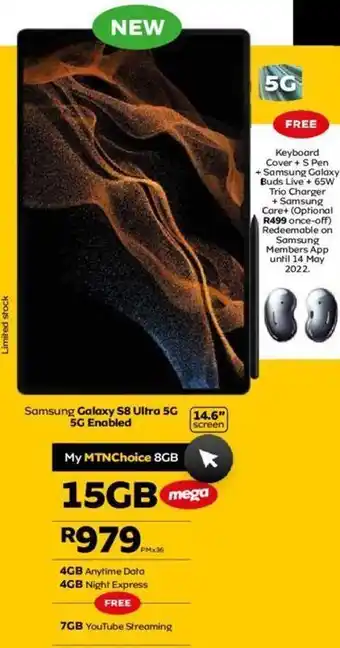 MTN Samsung galaxy s8 ultra offer