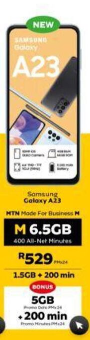 MTN Samsung galaxy a23 offer