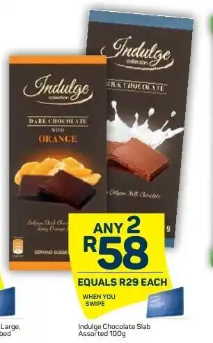 Pick n Pay Indulge Chocolate Slab Assorted 100g offer
