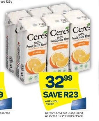 Ceres 100% Fruit Juice Blend Assorted 6x200ml