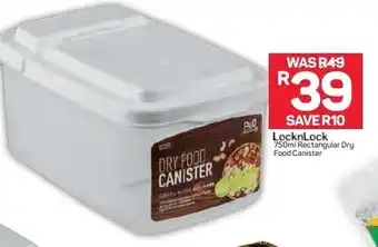 Pick n Pay LocknLock 750ml Rectangular Dry Food Canister offer