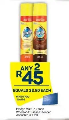 Pick n Pay Pledge Multi Purpose Wood and Surface Cleaner Assorted 300ml offer