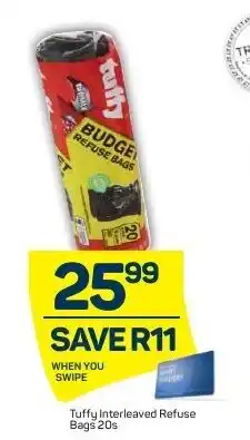 Pick n Pay Tuffy Interleaved Refuse Bags 20s offer