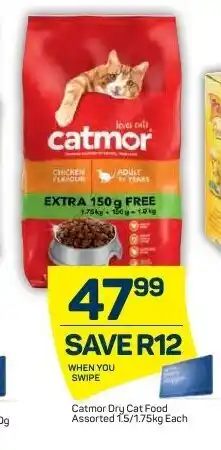 Pick n Pay Catmor Dry Cat Food 1.5kg/1.75kg offer