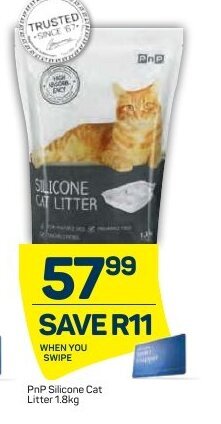 Pick n Pay PnP Silicone Cat Litter 1.8kg offer