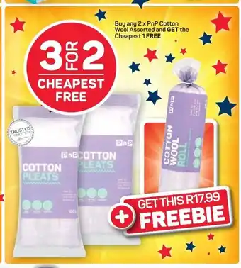 Pick n Pay PnP Cotton Wool Assorted offer