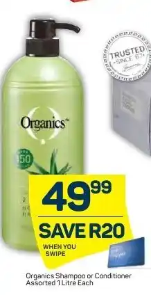 Pick n Pay Organics Shampoo Conditioner Assorted 1 Litre offer