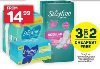 Pick n Pay Stayfree Faminine Hygiene Product Range Assorted offer