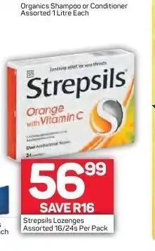 Pick n Pay Strepsils Lozenges 16/24 Pack offer
