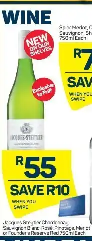 Pick n Pay Jacques Steytler Chardonnay 750ml offer