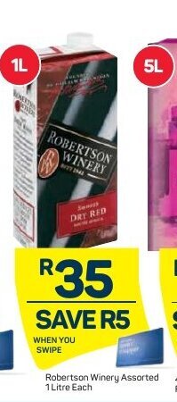 Robertson Winery Assorted 1 Litre offer at Pick n Pay