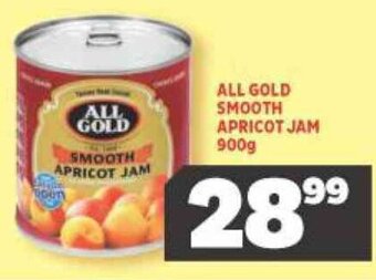 Usave All Gold Smooth Apricot Jam 900g offer