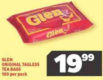 Usave Glen Original Tagless Tea Bags 100 per Pack offer
