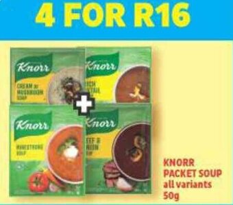 Usave Knorr Packet Soup 50g offer