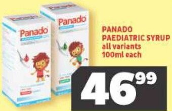 Usave Panado Paediatric Syrup 100ml offer