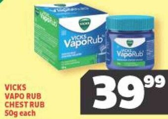 Vicks VapoRub Chest Rub 50g