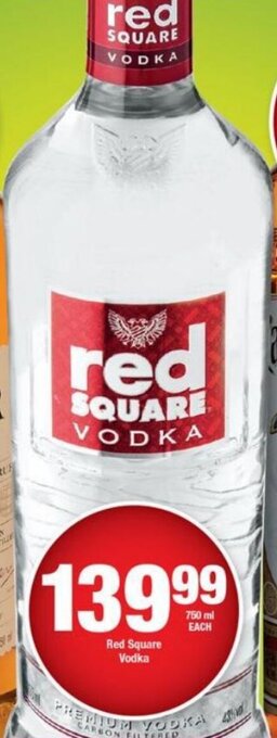 OK Liquor Red Square Vodka 750ml offer