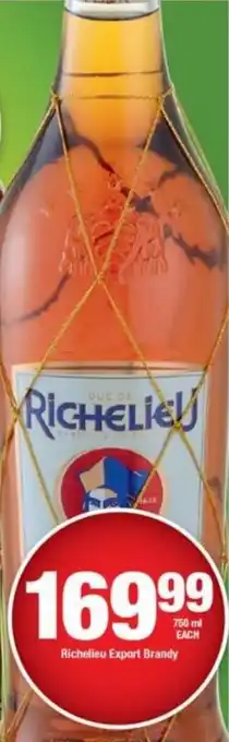 OK Liquor Richelieu Export Brandy 750ml offer