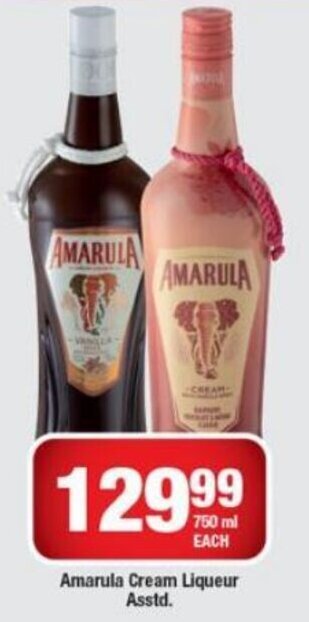 OK Liquor Amarula Cream Liqueur 750ml offer
