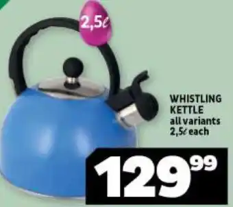 Usave Whistling Kettle 2,5L offer