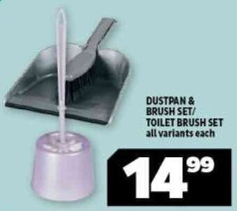 Usave Dustpan & Brush Set/Toilet Brush Set offer