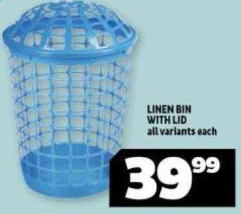 Usave Linen Bin with Lid offer