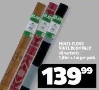 Usave Multi-Floor Vinyl Roompack 1,83mx4m per pack offer